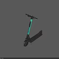 NEON Electric Scooter With Black And Teal Frame Sleek Handlebar And Durable Deck
