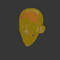 Human Head Muscular Anatomy Model With Detailed Facial Organs Eyes Nose Mouth