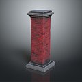 Modern Columns Stone Columns Stone Columns Old Stone Columns 3d model