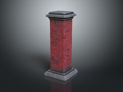 Modern Columns Stone Columns Stone Columns Old Stone Columns 3d model