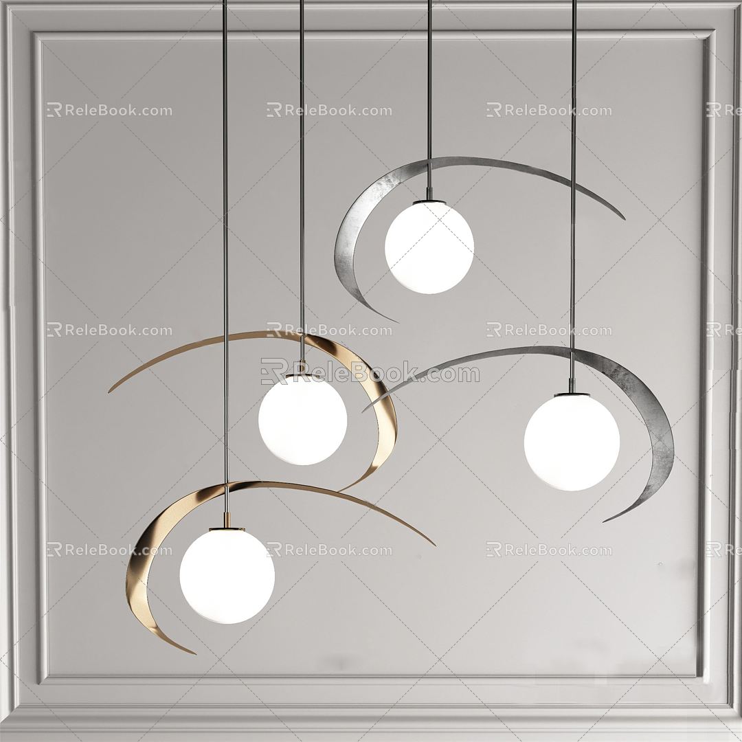 Light Luxury Chandelier 3d model