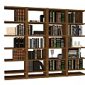 Wooden Locker With Multiple Shelves For Home Book Storage And Decor Organization