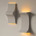 Modern plaster lamp wall lamp 3d model