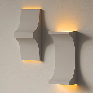 Modern plaster lamp wall lamp 3d model