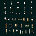 Modern Lighting Combinations With Gold Spiral Circular And Geometric Chandelier Designs