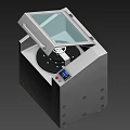 Industrial Equipment With Transparent Lid Stainless Steel Body Circular Workbench And Digital Control