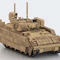 M2A3 Infantry Fighting Vehicle Detection Tank Light Tank Armored Vehicle 3d model