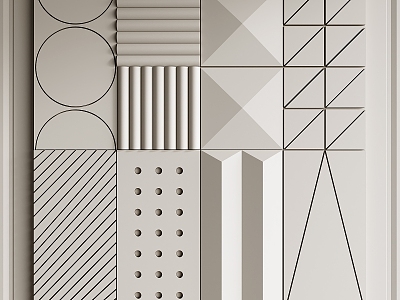 Modern wall panel model