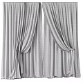 Elegant Layered Curtains With Beige Outer And White Sheer Inner For Window Decor