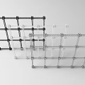 Industrial Equipment Modular Grid Frame Structure Made Of Metal For Industrial Applications