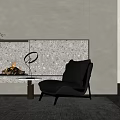 Modern single sofa 3d model