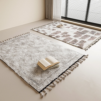 Modern Square Carpet 3d model