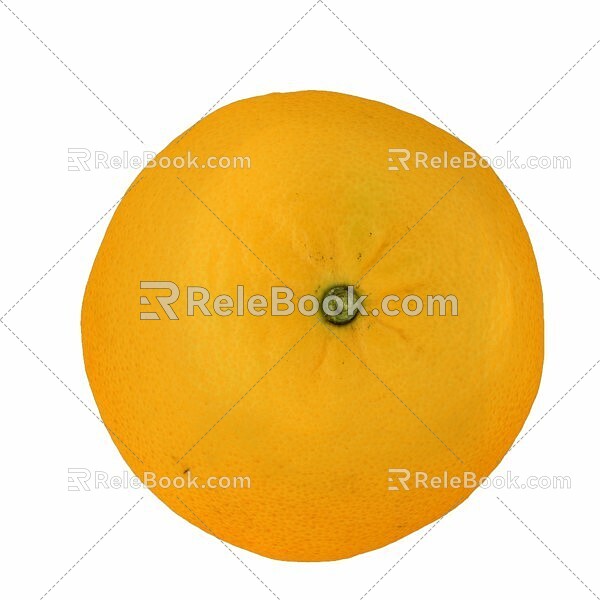 orange orange fruit 3d model