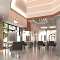 Modern Luxury Beauty Hair Salon Interior Design With Professional Styling Chairs And Bright Natural Lighting