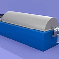 Industrial Horizontal Centrifuge Equipment With Transparent Cover And Screw Conveyor System