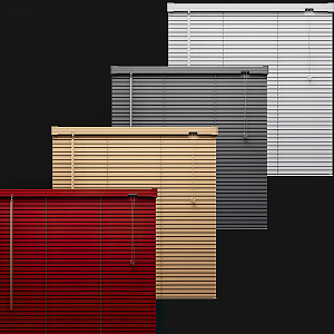 modern venetian blinds curtain sunshade blinds 3d model