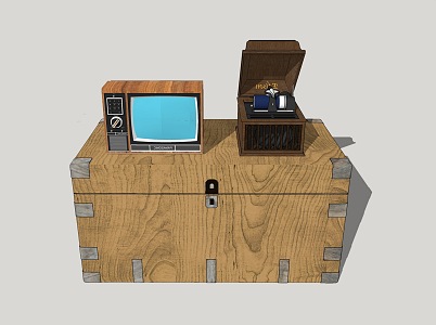 Modern Box Life Old Objects Locker 3d model