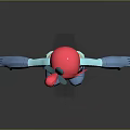 Stylish 3D Character Creature With Pink Hair Blue Outfit Bow Gloves And Boots