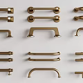 Brass Furniture Handles With Various Designs For Cabinet And Drawer