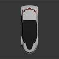 Modern White Concept Car With Sleek Design Black Roof And Stylish Wheels