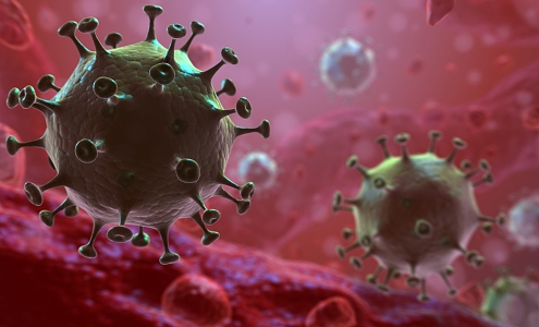 Modern virus novel coronavirus 3d model