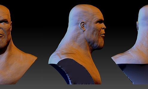 Thanos bust 3d model