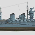 Battleship Showcasing Historic Naval Architecture With Turrets Masts And Deck Layout Features