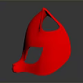 Red Cat Shaped Mask With Stylish Design For Daily Life And Decoration