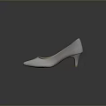 White Elegant Women's High Heels With Pointed Toe And Slim Heel