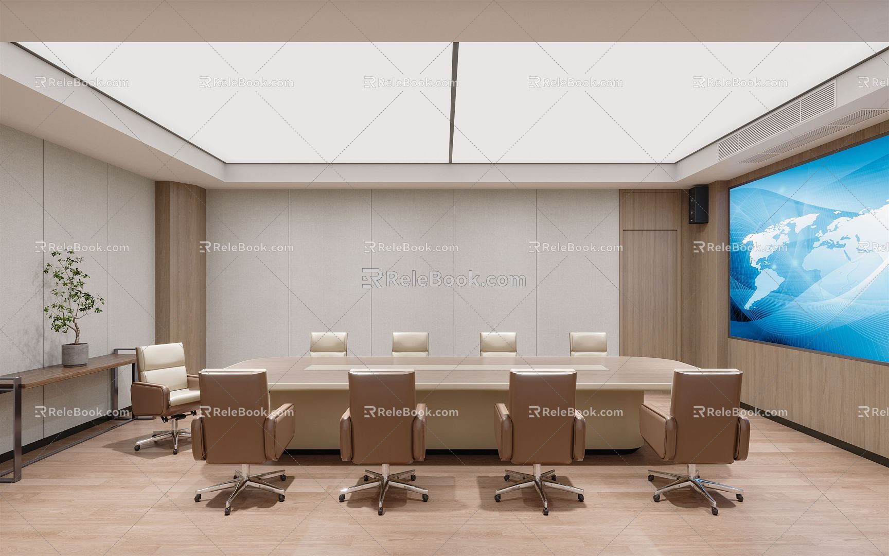 Modern Conference Room 3d model