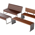 Outdoor Public Bench Bench Park Public Bench Public Bench 3d model