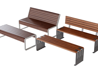 Outdoor Public Bench Park Public Bench Public Bench 3d model