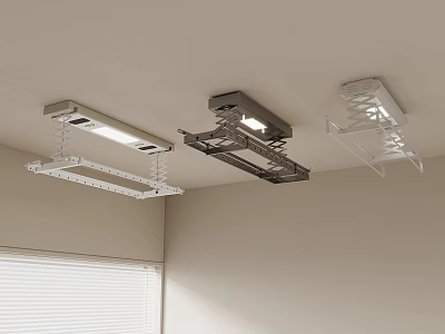 Modern Electric Clothes Drying Racks Ceiling Mounted Household Appliances For Home Use 3d model