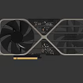 Modern Graphics Card With Cooling Fan And Sleek Metal Casing Design 3d model
