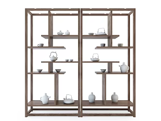 Modern Decorative Rack 3d model
