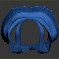 Blue Camisole With V Neck Ruched Design And Trimmed Hem Details