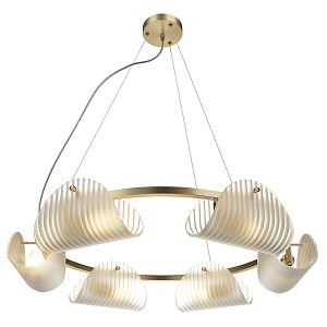 Chandelier Balcony Study Room Atmospheric Round Dining Room Living Room Hotel Retro Light Luxury Designer Nordic Bedroom Bar Personality 3d model