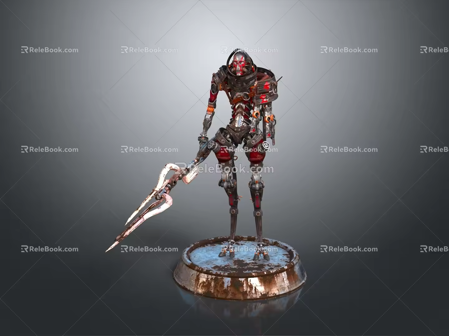 Mech Warrior Mech Soldier Machine Battlearm Mechanical Battlearm Machine Fighter Robot 3d model
