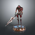 Mech Warrior Mech Soldier Machine Battlearm Mechanical Battlearm Machine Fighter Robot 3d model