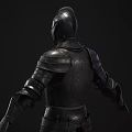 Detailed Medieval Full Body Armor With Helmet And Metallic Protective Plates