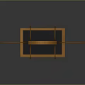 Black Standing Furniture With Orange Frame And Multiple Compartments On Base
