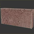 Solid Red Brick With Rough Surface And Natural Texture For Construction Projects 3d model
