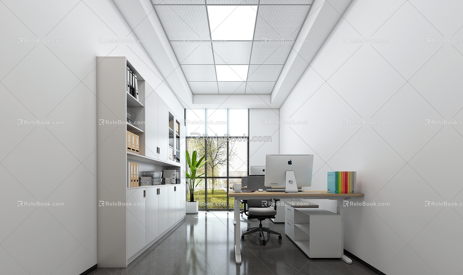 Modern Office Public 3d model