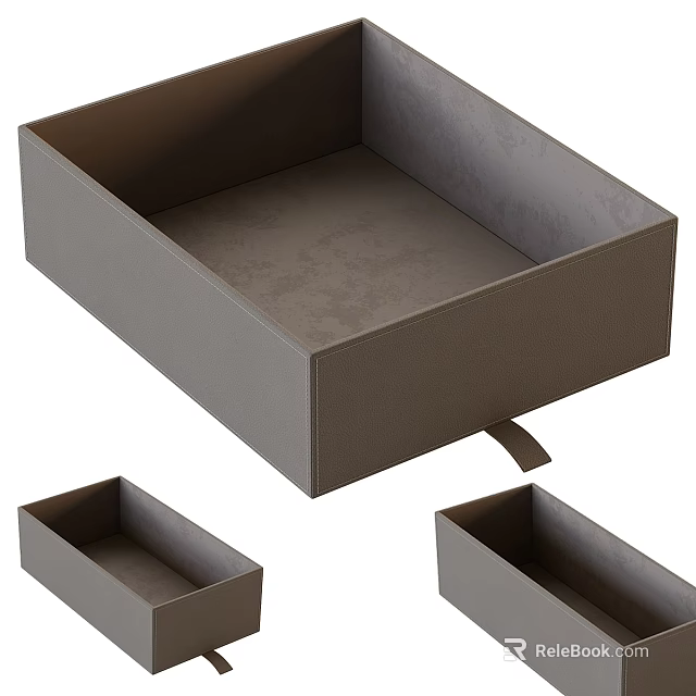 Luxury Jewelry Storage Boxes In Different Sizes 3d model