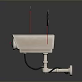 Security Camera With Wireless Antenna And Image Sensor