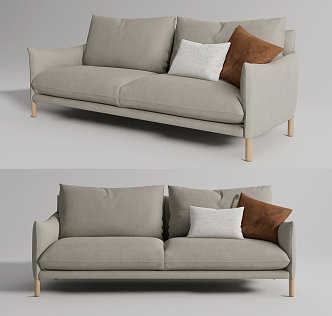 Modern double sofa 3d model