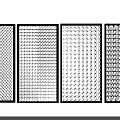 Decorative Mesh Room Dividers With Various Geometric Patterns And Designs 3d model