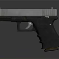 Modern H&K USP Handgun With 9x19 Caliber Silver Metal Finish And Black Grip