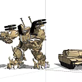 Modern Robot Transformers 3d model