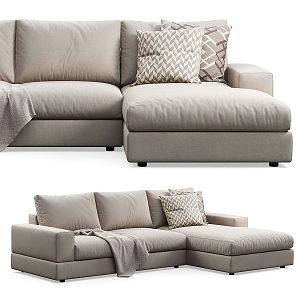 Corner sofa multi-person sofa corner sofa 3d model